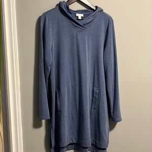 Pure Jill Relaxed Hooded Sweater Tunic